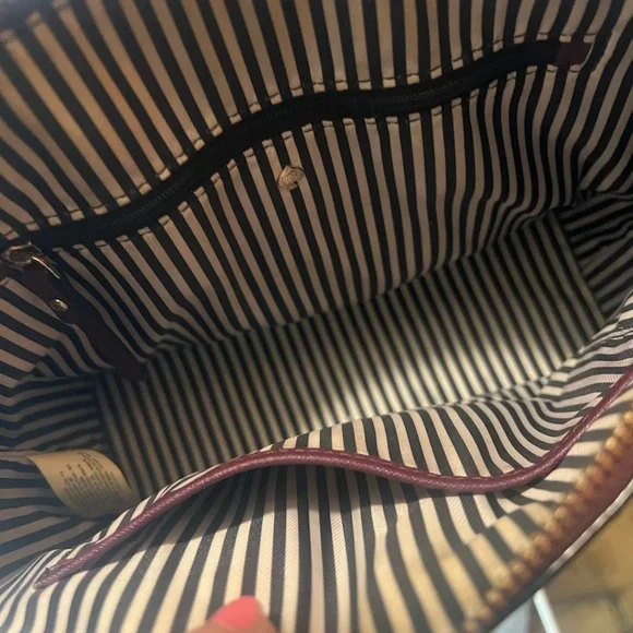 Kate Spade Maroon Cameron Street Lucie Perforated Tote Bag - Picture 10 of 11